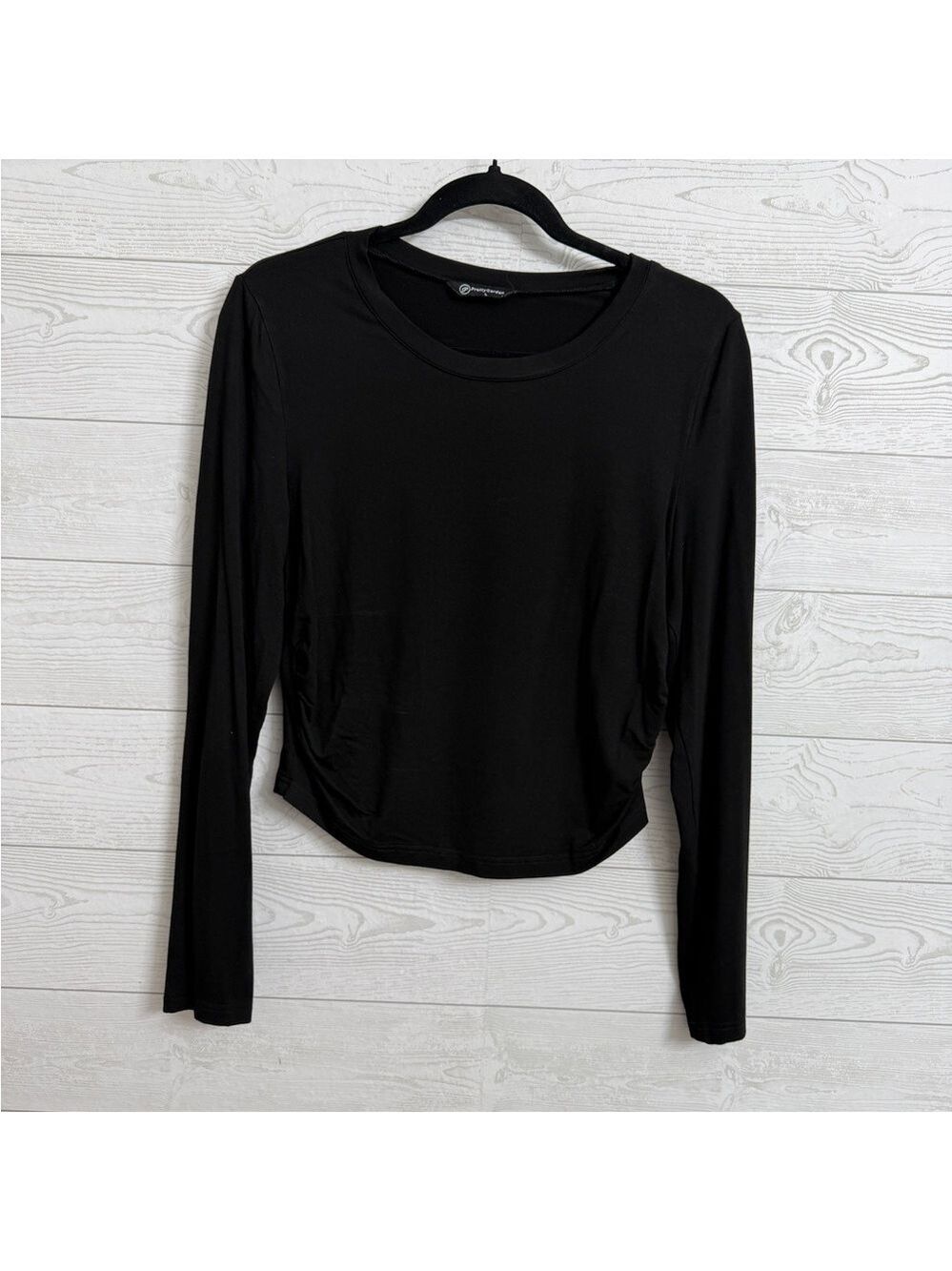 Pretty Garden Women’s Black Stretch Crop Top. Size L